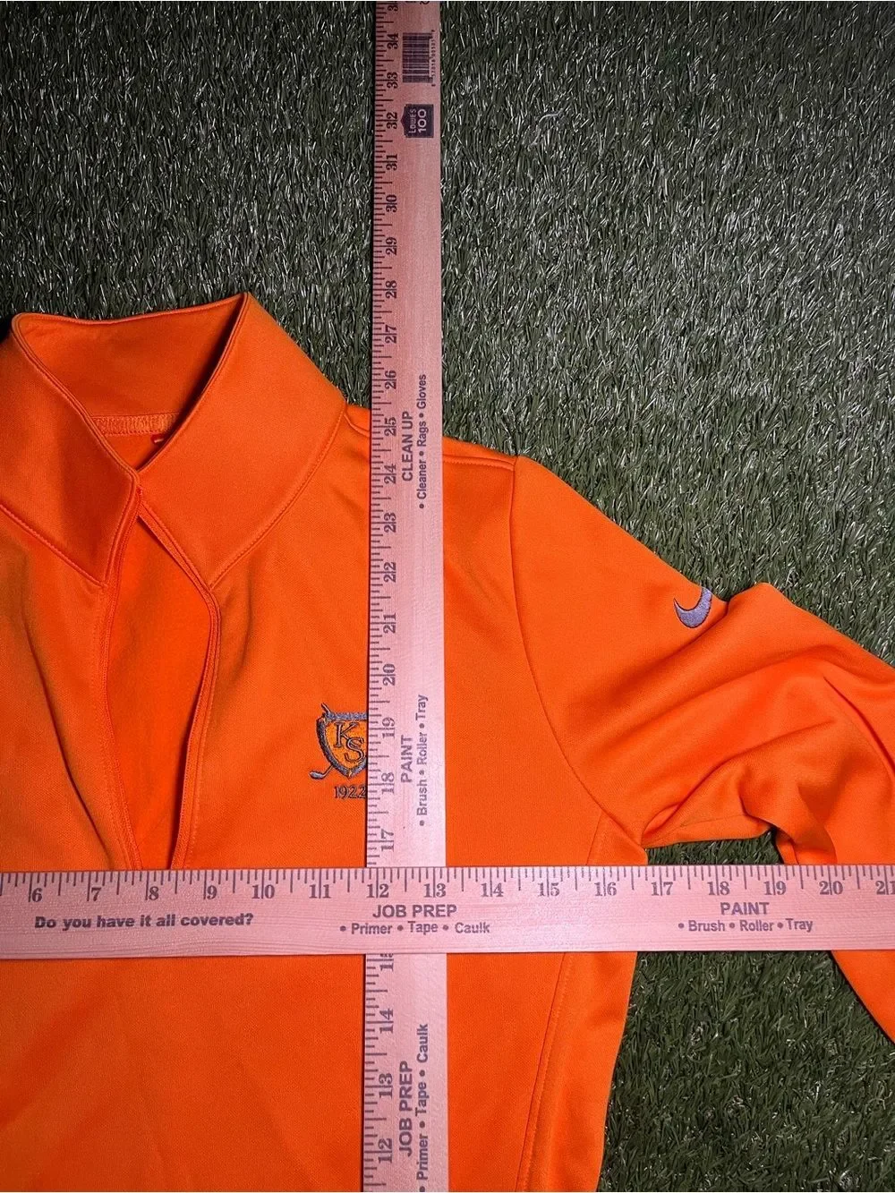 Nike Golf Orange Quarter-Zip Jacket Women's Small
